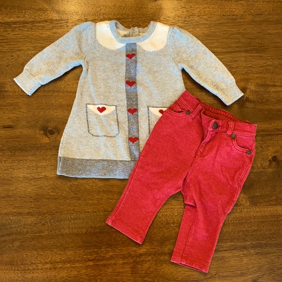 GAP Matching Sets Baby Gap Infant Girls 36m Valentines Day